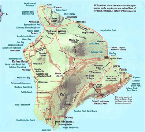 MAP Map Of Hawaii Big Island